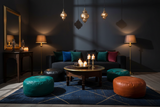 The Embossed Moroccan Leather Pouf: A Rare Craft and How to Style It