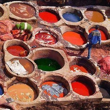 The special charm of Moroccan Leather and tanneries of the city of Fez
