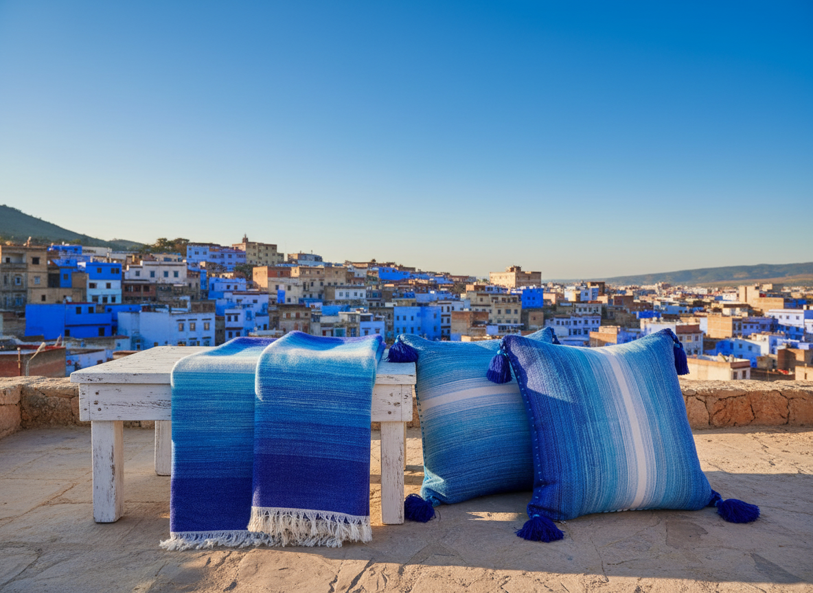 Chefchaouen Blue Sky Banner