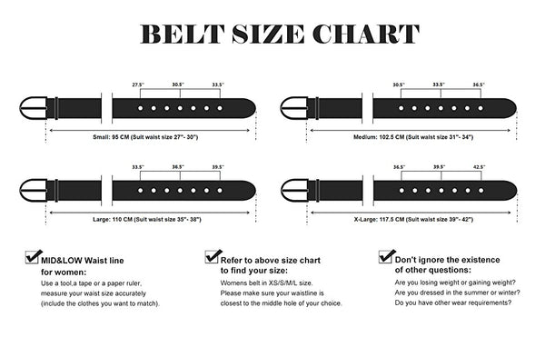 Leather Belt Size Guide, Mens Leather Goods