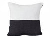 Color Block Pillow Cover - Half White / Half Black - Blanco Y Negro