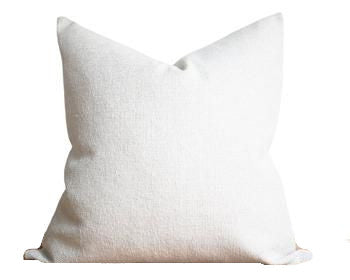 Solid Color Throw Pillow Cover - White