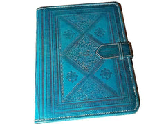Heritage Leather Portfolio - Turquoise | Moroccan Corridor