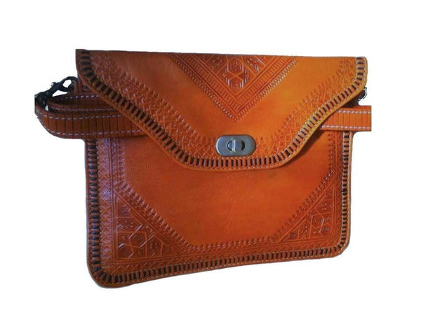 M'dina Square Clutch Orange - Main Image