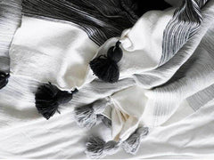 Timeless Black and White Bedroom Accessories - Moroccan Corridor Blog