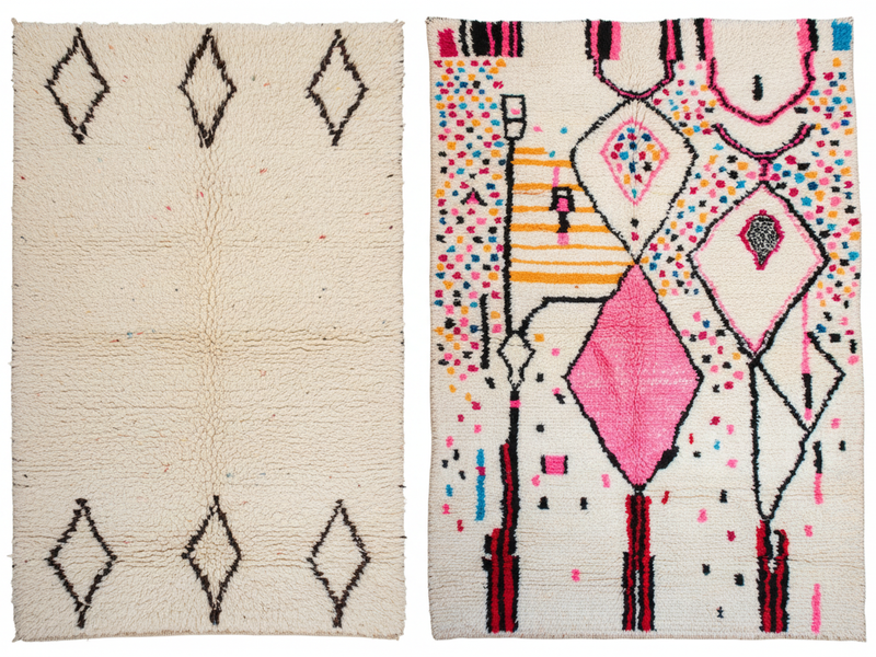 Beni Ourain and Azilal Rugs