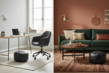 How to Style the Black Tabouret Pouf: Home Office vs. Living Room Guide