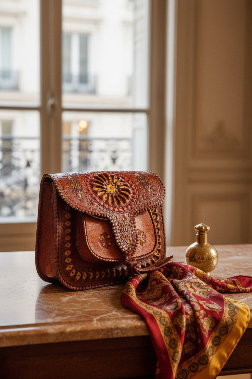 How to Style an Orange Leather Bag