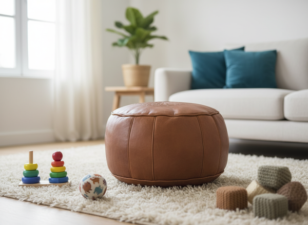 Why Leather Ottomans Are the Safer Choice for Families with Young Children