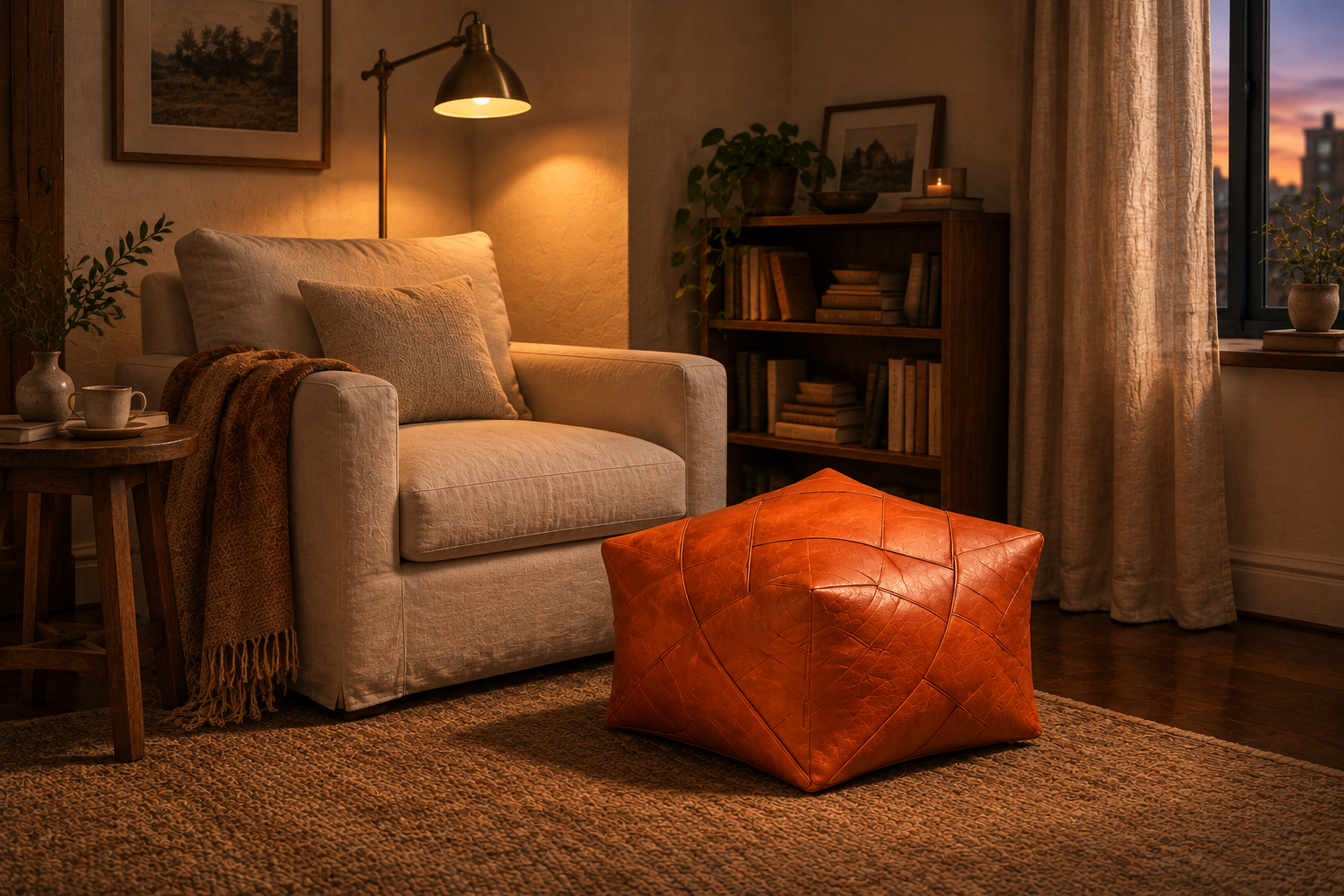How to Add Orange to a Rental Home Without Painting