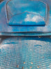 Creation of Marrakesh - Blue Turquoise Leather Shoulder Bag