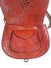Creation of Marrakesh - Orange Leather Shoulder Bag