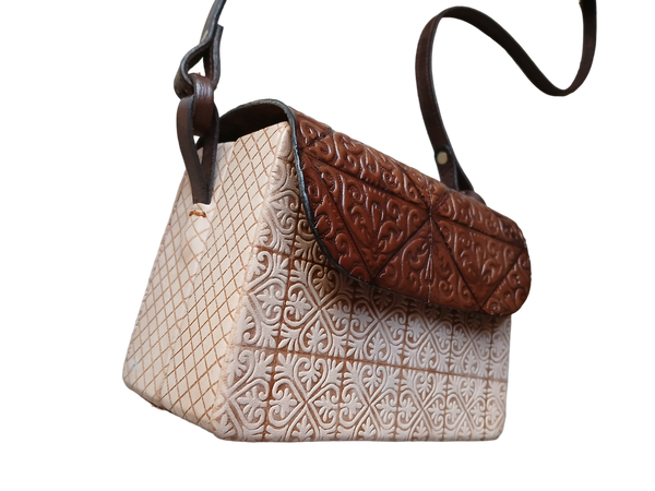 Leather Box Bag - Amina