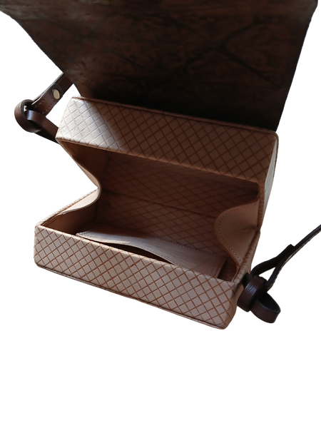 Leather Box Bag - Amina