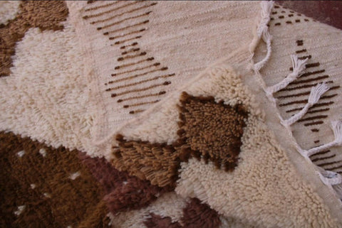 Adrar — pile texture detail, natural brown wool