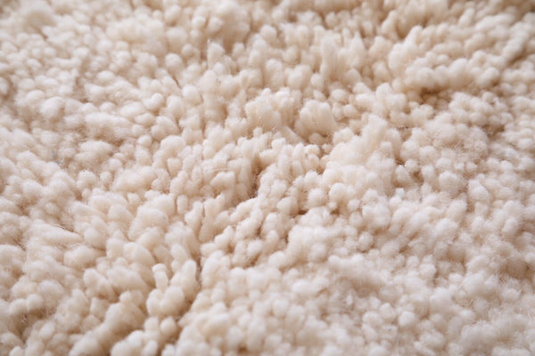 Beni Ourain Rug - Uni Creamy White Color