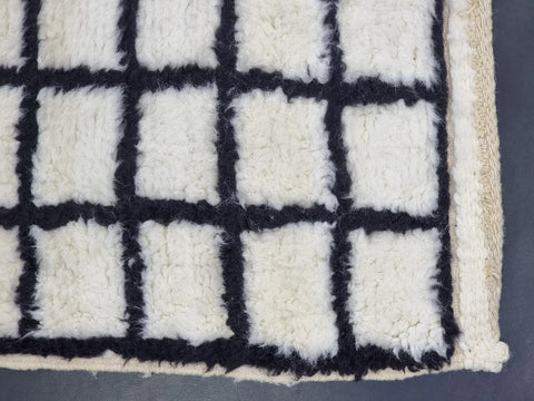 Igran — The Fields | Beni Ourain Rug | Ivory & Black