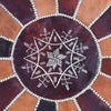 Moroccan Leather Ottoman - Half Oil Tanned