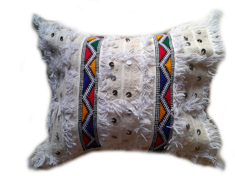 Moroccan Handira Pillow / Cushion Cover - Fatima