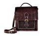 Leather Vertical Briefcase - Casablanca - Brown