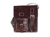Leather Portfolio/Satchel Bag - Riad - Brown