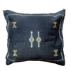 Handmade Moroccan Sabra Cactus Silk Cushion – Black | Lalla Fatiha