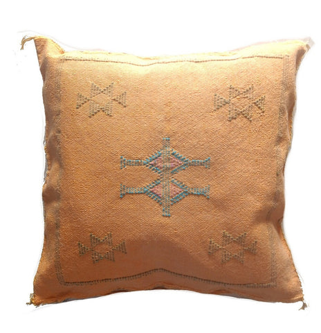 Handmade Moroccan Cushion Cover – Sabra Silk Pillow – Maram
