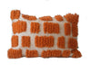 Moroccan Beni Ouarain Rug Pillow / Cushion - Lechine - Orange