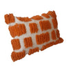 Moroccan Beni Ouarain Rug Pillow / Cushion - Lechine - Orange