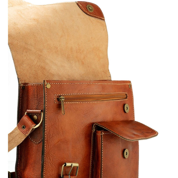Riad Messenger Bag - Brown Caramel