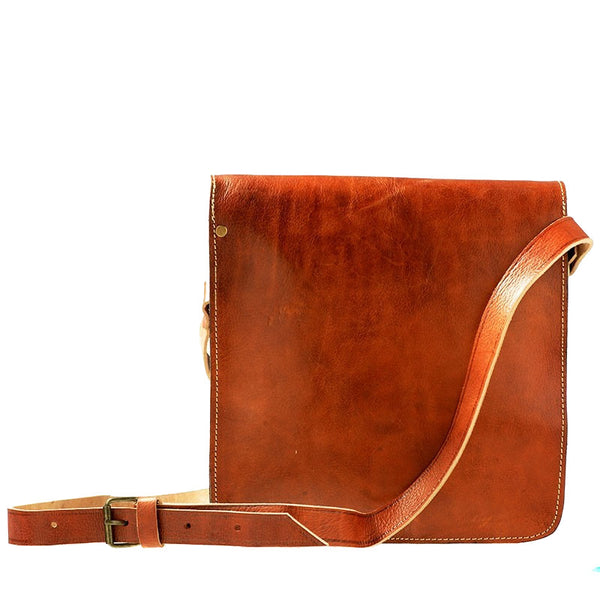 Riad Messenger Bag - Brown Caramel