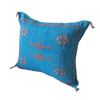 Handmade Moroccan Cushion Cover – Sabra Silk Pillow – Salma - Turquoise