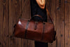 Leather Duffle Bag - Voyageur - Brown
