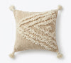 Moroccan Zanafi Rug Pillow / Cushion - Beige - by Itto 002