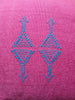 Handmade Moroccan Sabra Cactus Silk Cushion – Pink | Lalla Fatiha