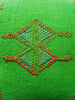 Handmade Moroccan Sabra Cactus Silk Cushion – Green | Lalla Fatiha