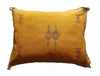 Handmade Moroccan Cushion Cover – Sabra Silk Pillow – Lalla Amina - Golden Yellow