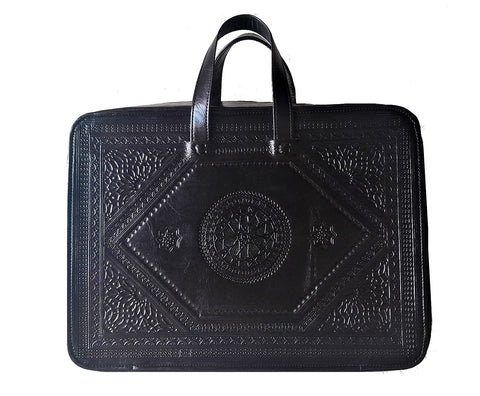 Heritage Portfolio Briefcase - Black - Zellige