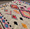Abrid — The Path | Azilal Rug | Fuchsia, Orange, Teal & Black on Ivory | 250 × 170 cm