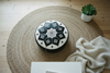 B&W Tile Pouf – Scandi Top Down 2