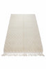 Handwoven Moroccan Wool Rug — Ivory Chevron | 200 × 300 cm