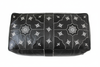 Black and white ottoman top view - horizontal