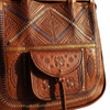 Bohemian Morocco Leather Bag - Detail Shot