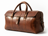 Leather Weekender Duffle Bag - Anfa - Brown