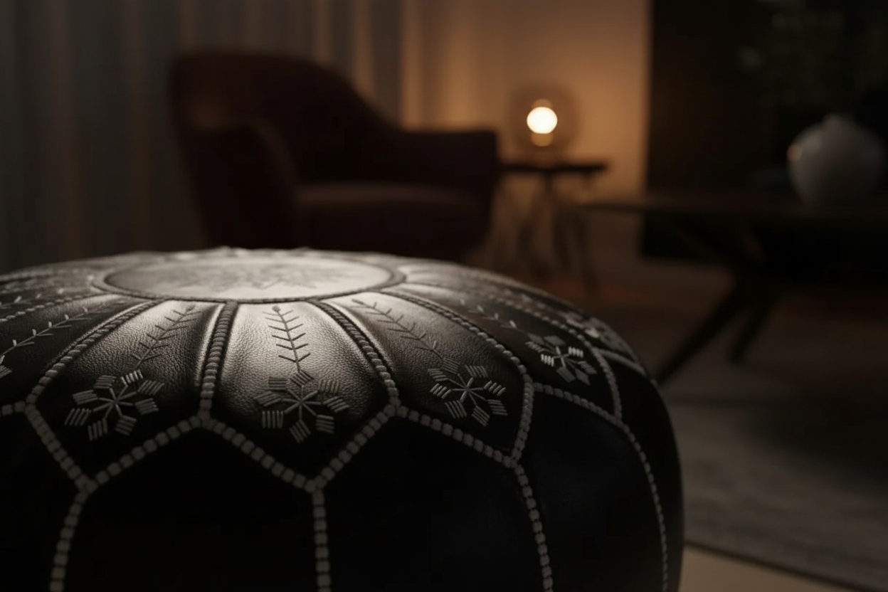 Moroccan Leather Poufs: The Complete Guide to Handmade Leather Poufs from Morocco