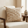 Moroccan Zanafi Rug Pillow / Cushion - Beige - by Itto 002