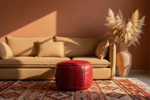 Earthy Footstool Scene – No Model