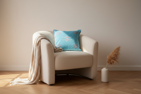 Fayrouz Turquoise Sabra Silk — Lifestyle