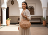 Flower of Tetouan bag medium on model