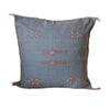 Handmade Moroccan Cushion Cover – Sabra Silk Pillow – Salma - Grey